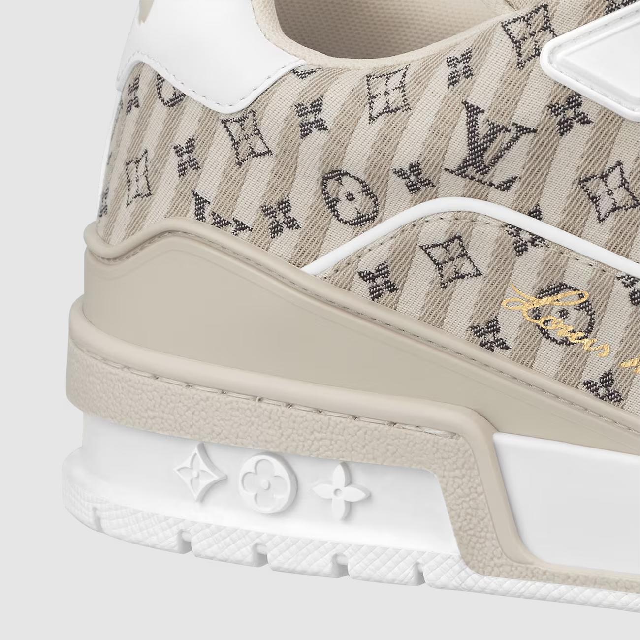 Giày Louis Vuitton Thể Thao LV Trainer Nam Sọc Be